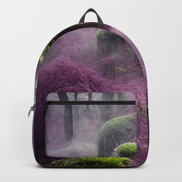 Purple Moss 3 Backpack | Moss, Complimentarycolors, Realism, Atmospheric, Haunted, Trees, Scenic, Phenomenon, Calm, Supernatural 