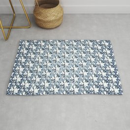 Diamonds are for Ever Rug | Blue, Pattern, Accessories, Sparkles, White, Jewls, Woman, Concept, Jewlery, Graphicdesign 