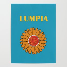 Filipino Kitchen Loteria - Lumpia Poster