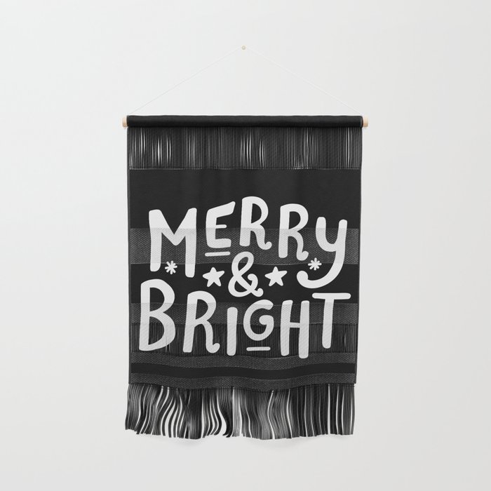 Merry and Bright (white) Wall Hanging