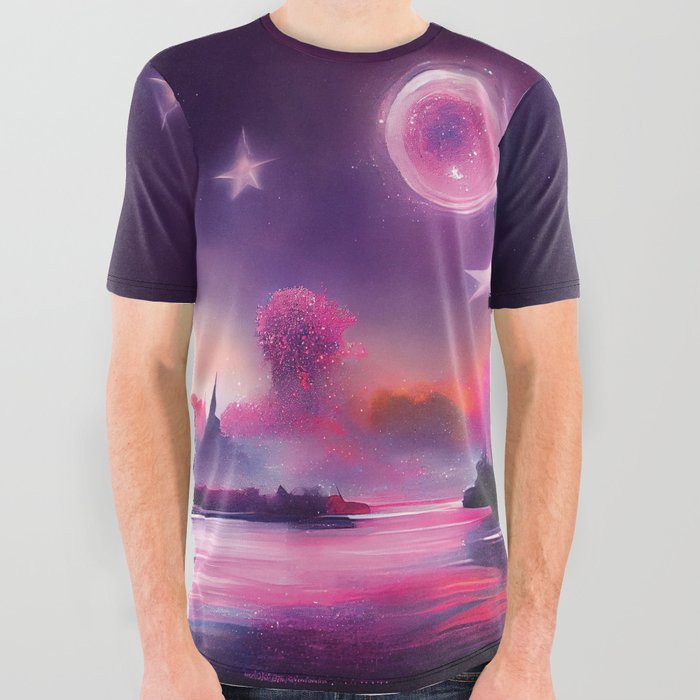 Glowing Twilight All Over Graphic Tee