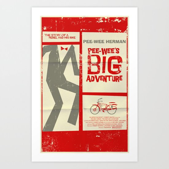 Pee-Wee's Big Adventure Art Print