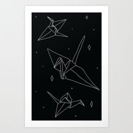 Space Cranes? Art Print