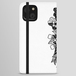 Book Simple Yet Powerful Line Art Illustration iPhone Wallet Case