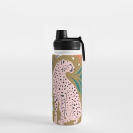 Modern cheetah jungle print Water Bottle