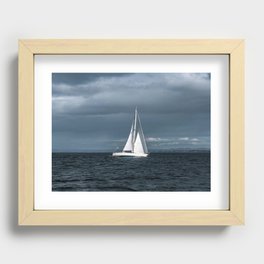 Sailing Monterey Bay Recessed Framed Print