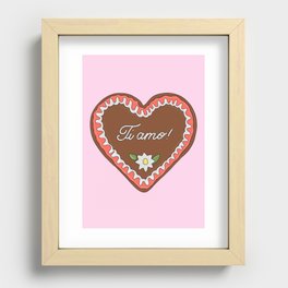 Ti Amo Recessed Framed Print