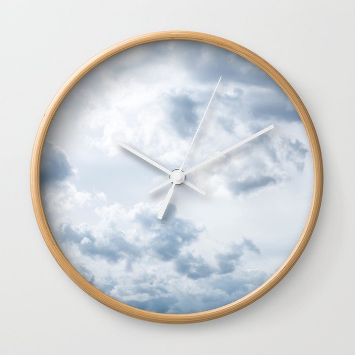 clouds and sky background - landscape photography Wall Clock