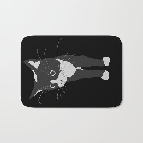 Black Kitty Bath Mat