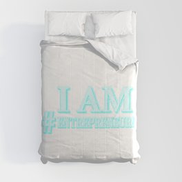 "#ENTREPRENEUR" Cute Expression Design. Buy Now Comforter
