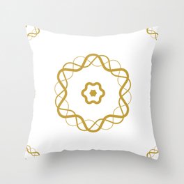 L'arabic motif Throw Pillow