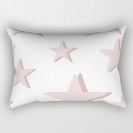 Pink Stars Rectangular Pillow
