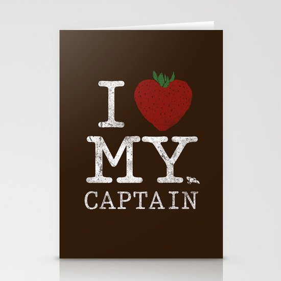 I Love My Captain Stationery Cards