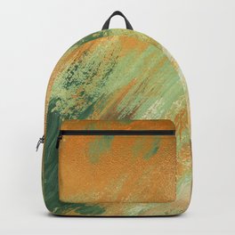 Beautiful Golden Spring Acrylic Textures Backpack