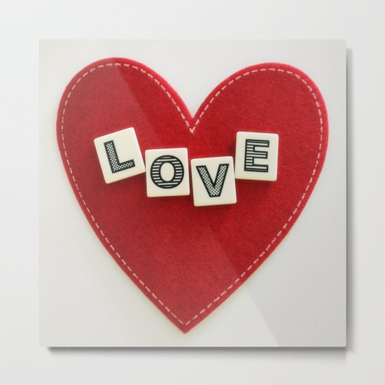 heart love Metal Print