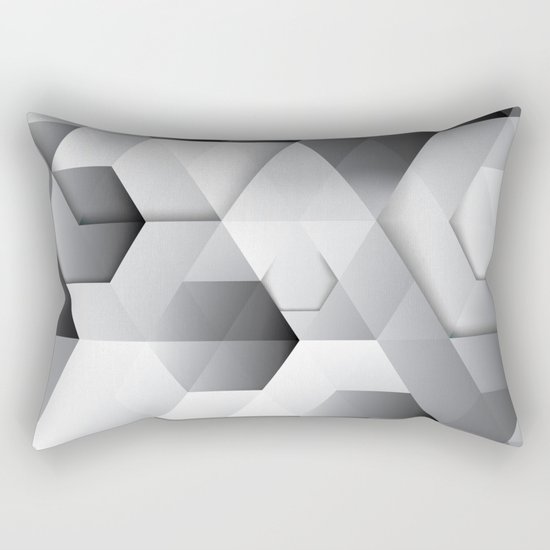 Black geometrics Rectangular Pillow