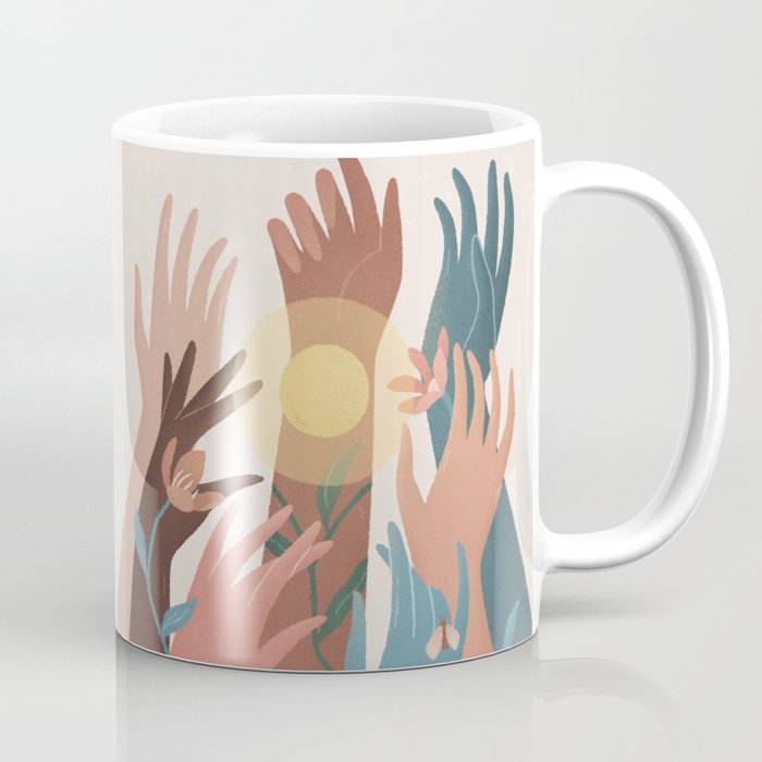 A thousand hands - Off White Coffee Mug