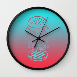 Burgertime Wall Clock