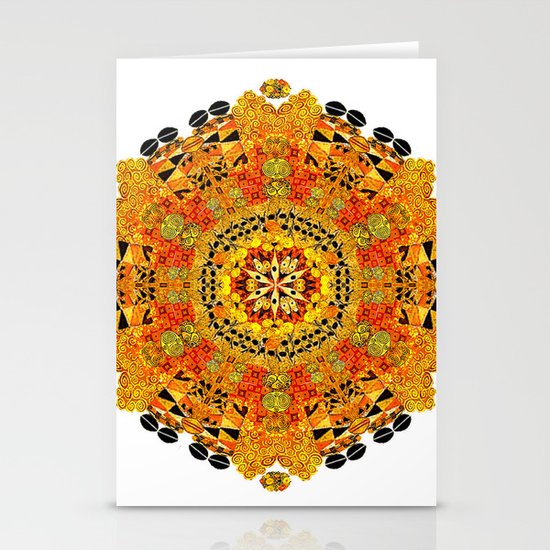 Patterned Sun Stationery Cards