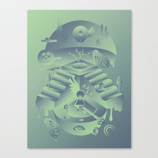 Geometromorphic Memory Canvas Print