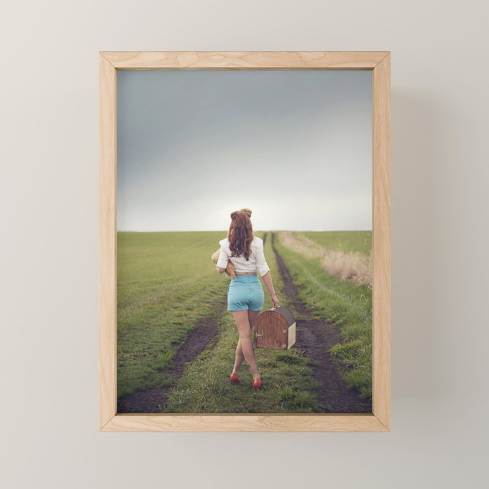 Woman Walking Small & Mini Art Prints | Society6