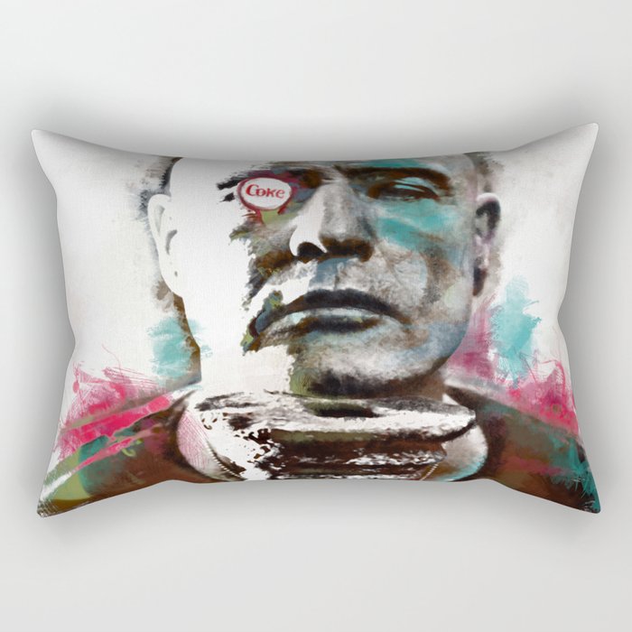Marlon Brando under brushes effects Rectangular Pillow