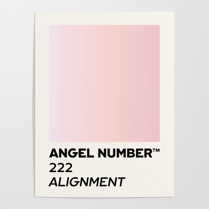 Angel number - 222 - alignment Poster