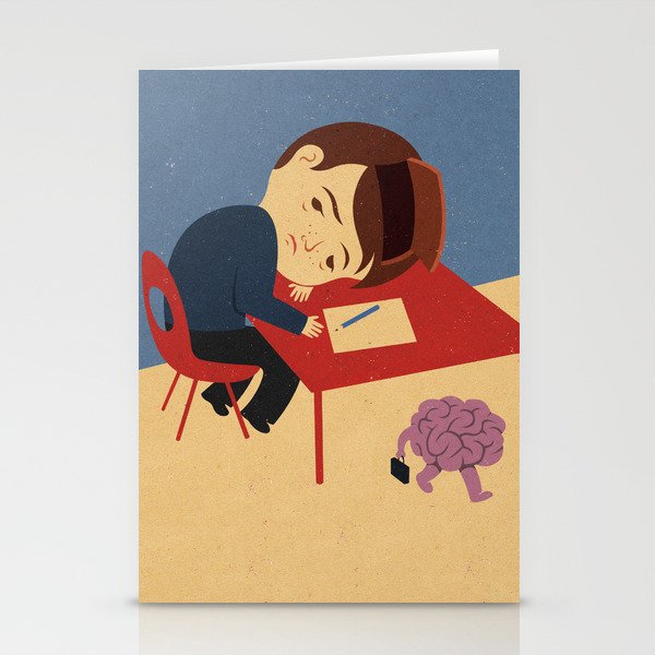 absent brain Stationery Cards