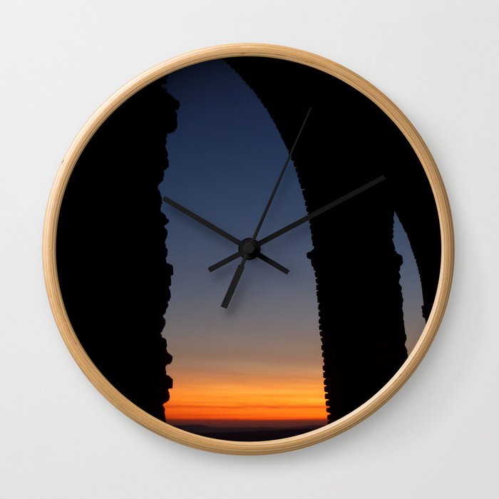 Framed sunset Wall Clock