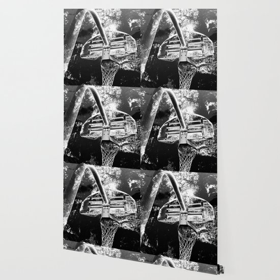 Black And White Basketball Art Wallpaper By Takumipark Society6
