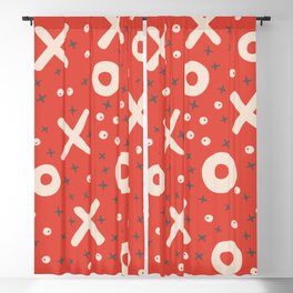 X-O - I love you - hugs and kisses - Valentines Love  Blackout Curtain