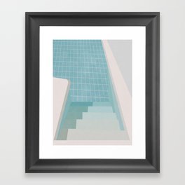Swimming Pool Summer Framed Art Print