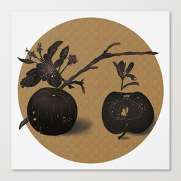 Autumn Apples - Gold Canvas Print