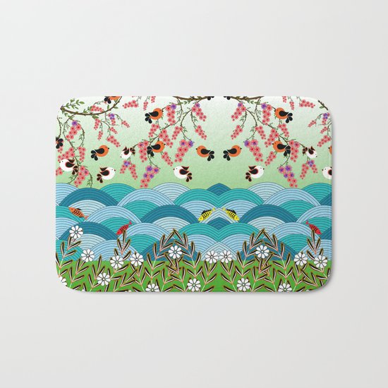 beautiful river Bath Mat