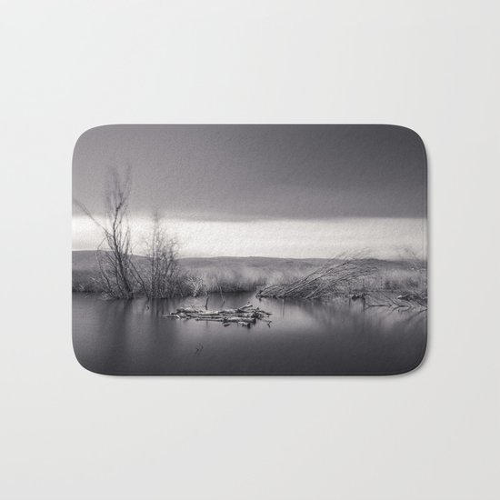 Mammoth lagoon. Monochrome Bath Mat