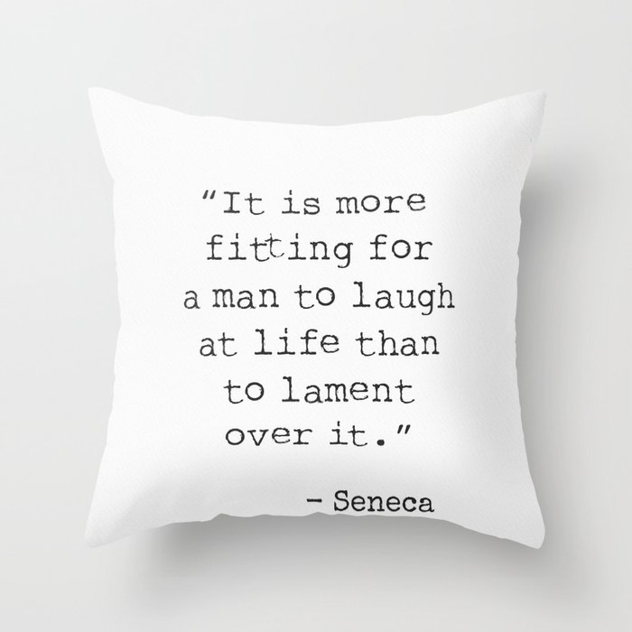 Seneca Roman Philosopher Throw Pillow