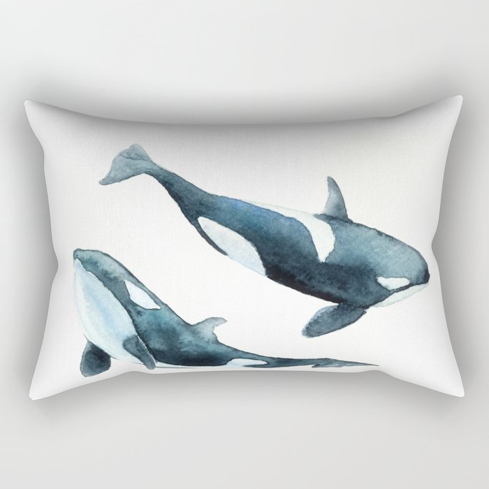 Killer Whales - Orcas Rectangular Pillow