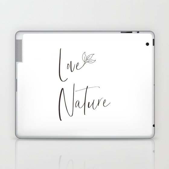 Love nature - minimalist Laptop & iPad Skin