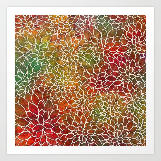Floral Abstract 15 Art Print