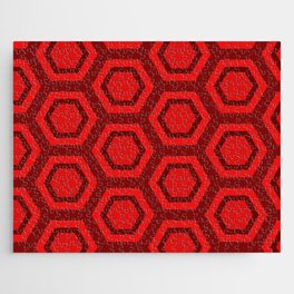 Red Honeycomb Jigsaw Puzzle