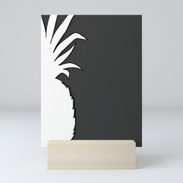Grey Pineapple Mini Art Print