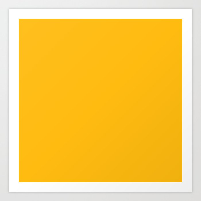 Coinage Yellow Art Print