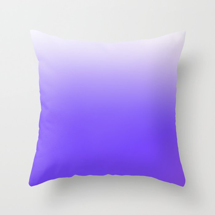 BLUE VIOLET OMBRE Throw Pillow