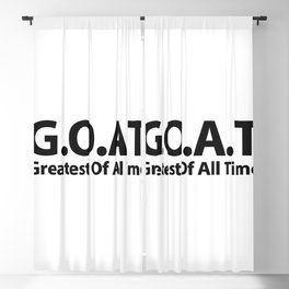 G.O.A.T Greatest Of All Time! Blackout Curtain