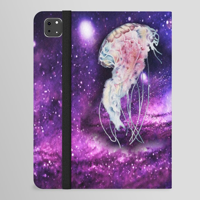 Jellyfish in space 1 iPad Folio Case