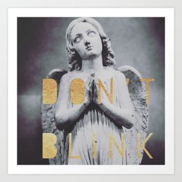 Don't Blink Weeping Angels Dr. Who Inspired Travel Photography Art Print