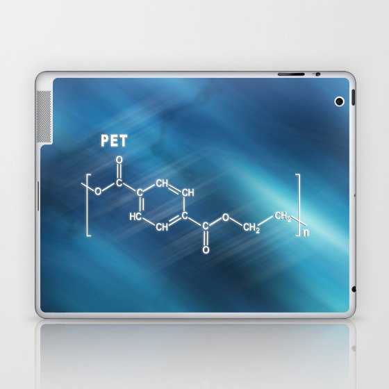 Polyethylene terephthalate or PET Structural chemical formula Laptop & iPad Skin