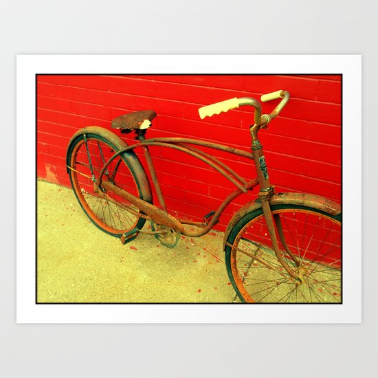 The Old Bike Art Print