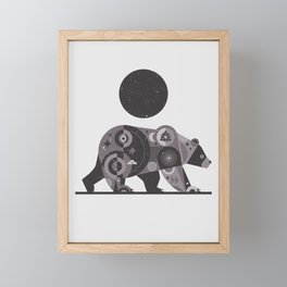 Geo Bear Framed Mini Art Print