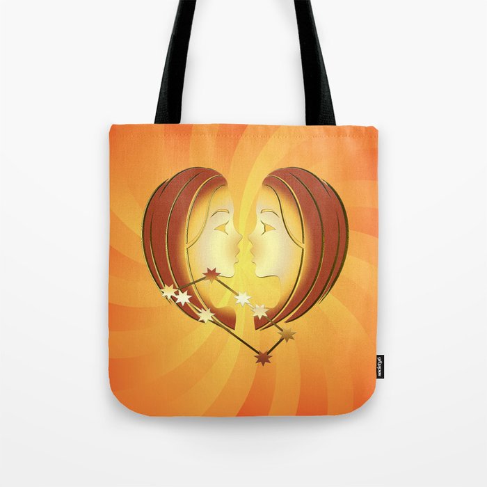 Sternzeichen Zwilling Tote Bag By Lessaksart Society6